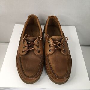 Rockport Leather Vintage Boat Shoes For Men M5166, Size 7.5 H3 739302D